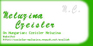 meluzina czeisler business card